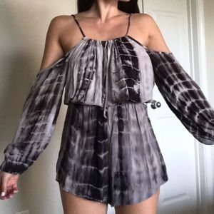 Dainty Hooligan Tie dye off shoulder romper